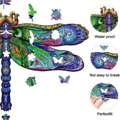 Alternative view of Wooden Jigsaw Puzzle-Big Dragonfly