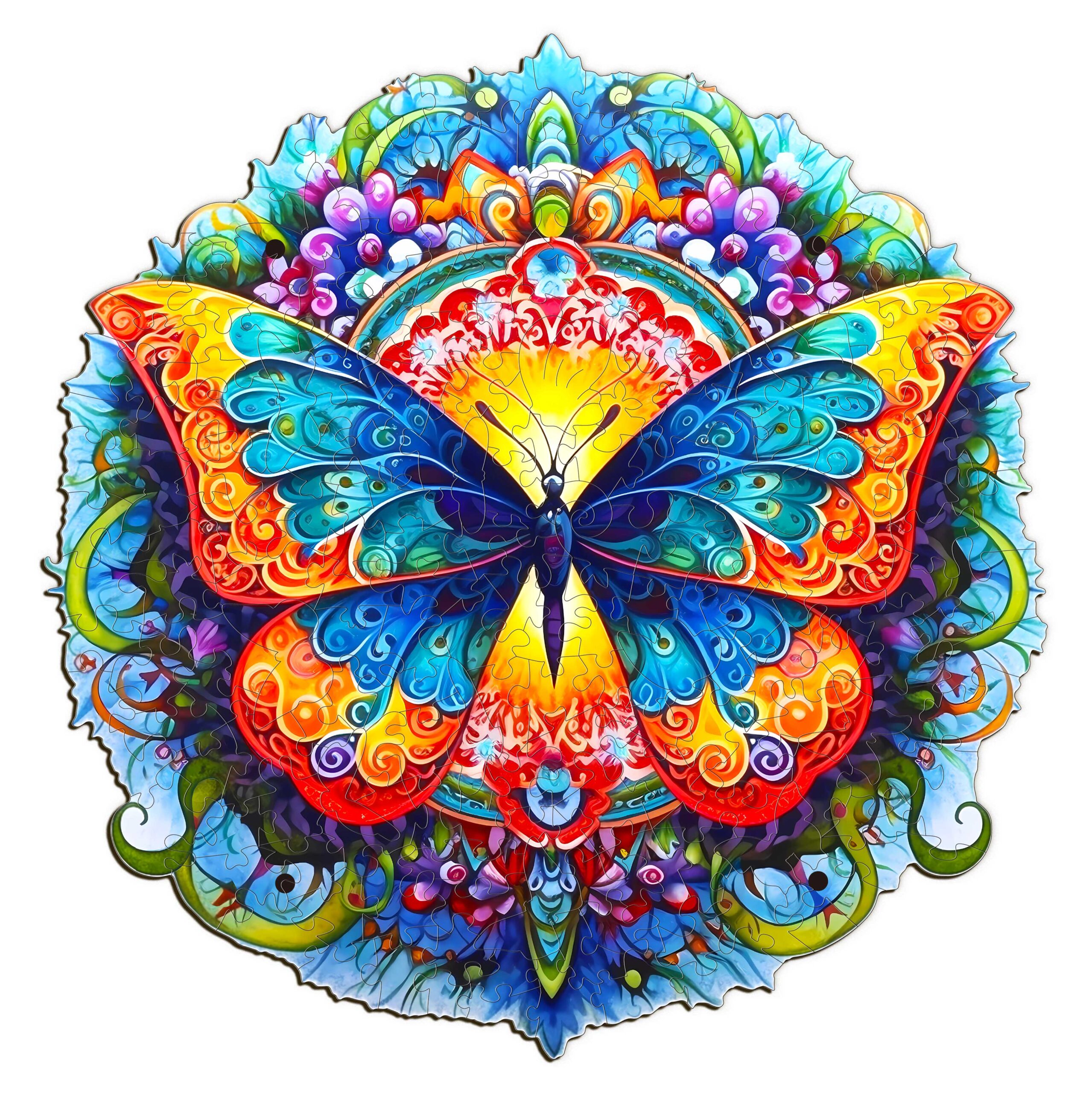Wooden Jigsaw Puzzle-Butterfly