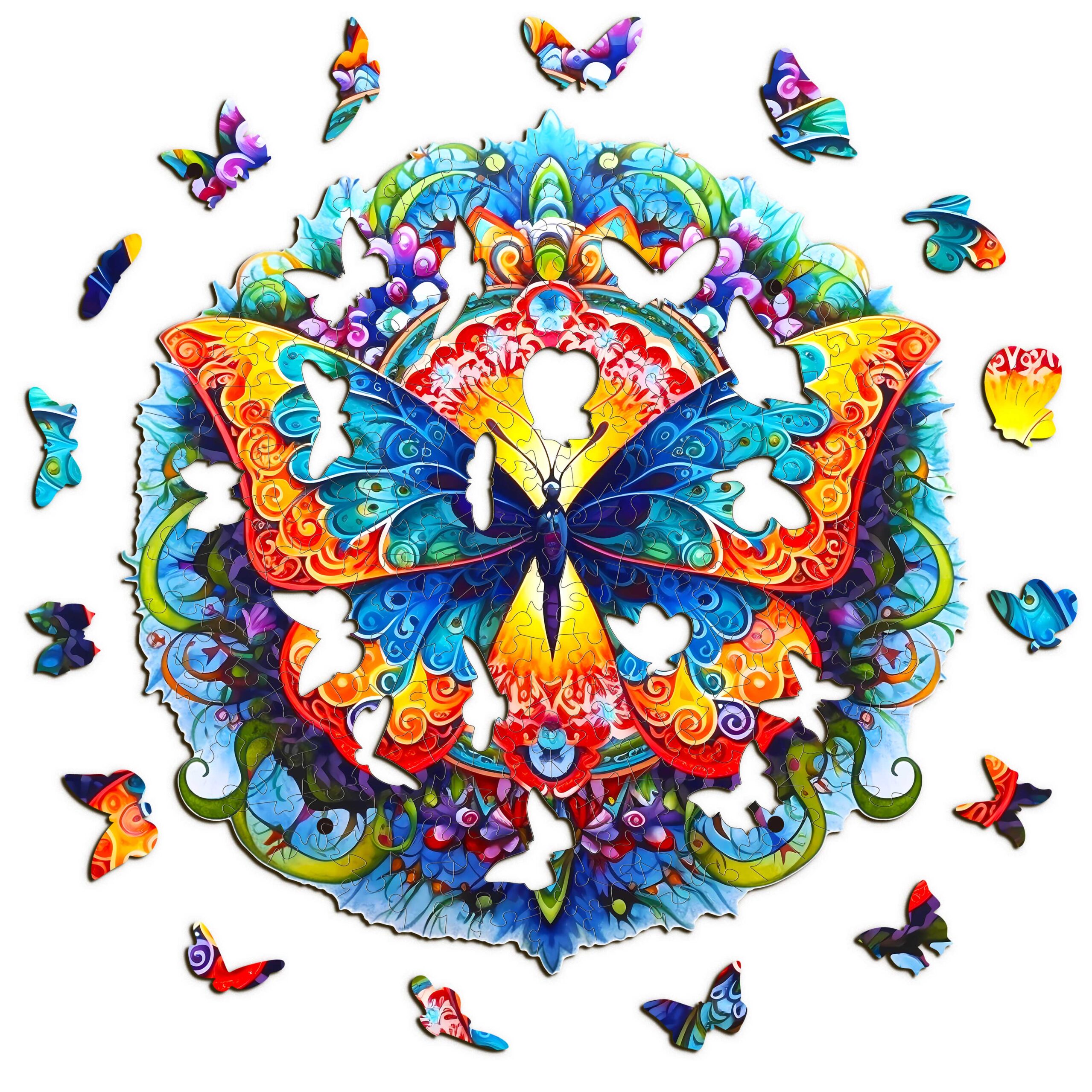 Wooden Jigsaw Puzzle-Butterfly - Image 2