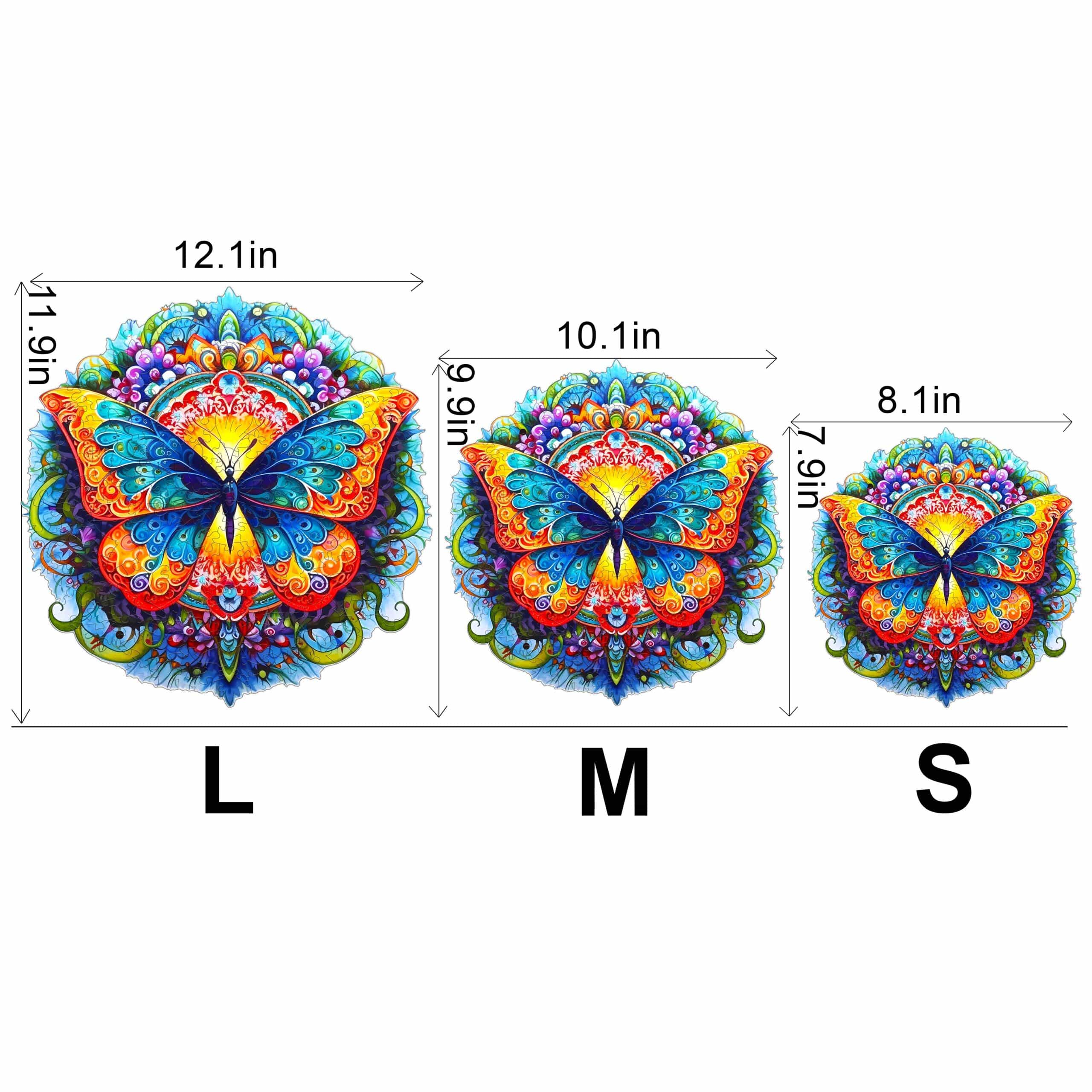 Wooden Jigsaw Puzzle-Butterfly - Image 3