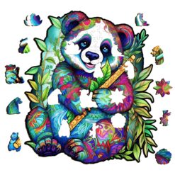 Alternative view of Wooden Jigsaw Puzzle-Panda 2