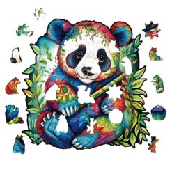 Alternative view of Wooden Jigsaw Puzzle-Panda
