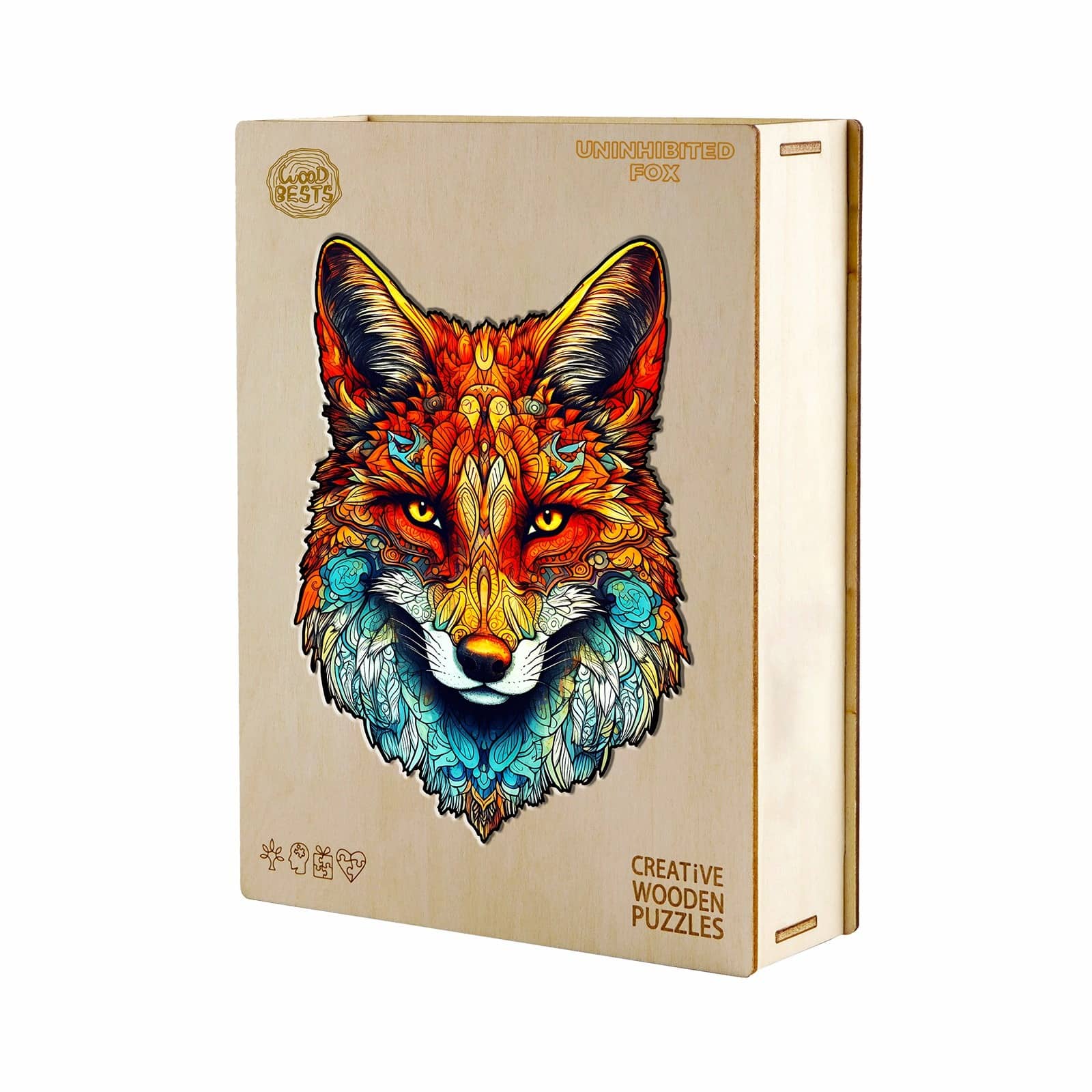 Wooden Jigsaw Puzzle-Uncontrolled Fox - Image 5