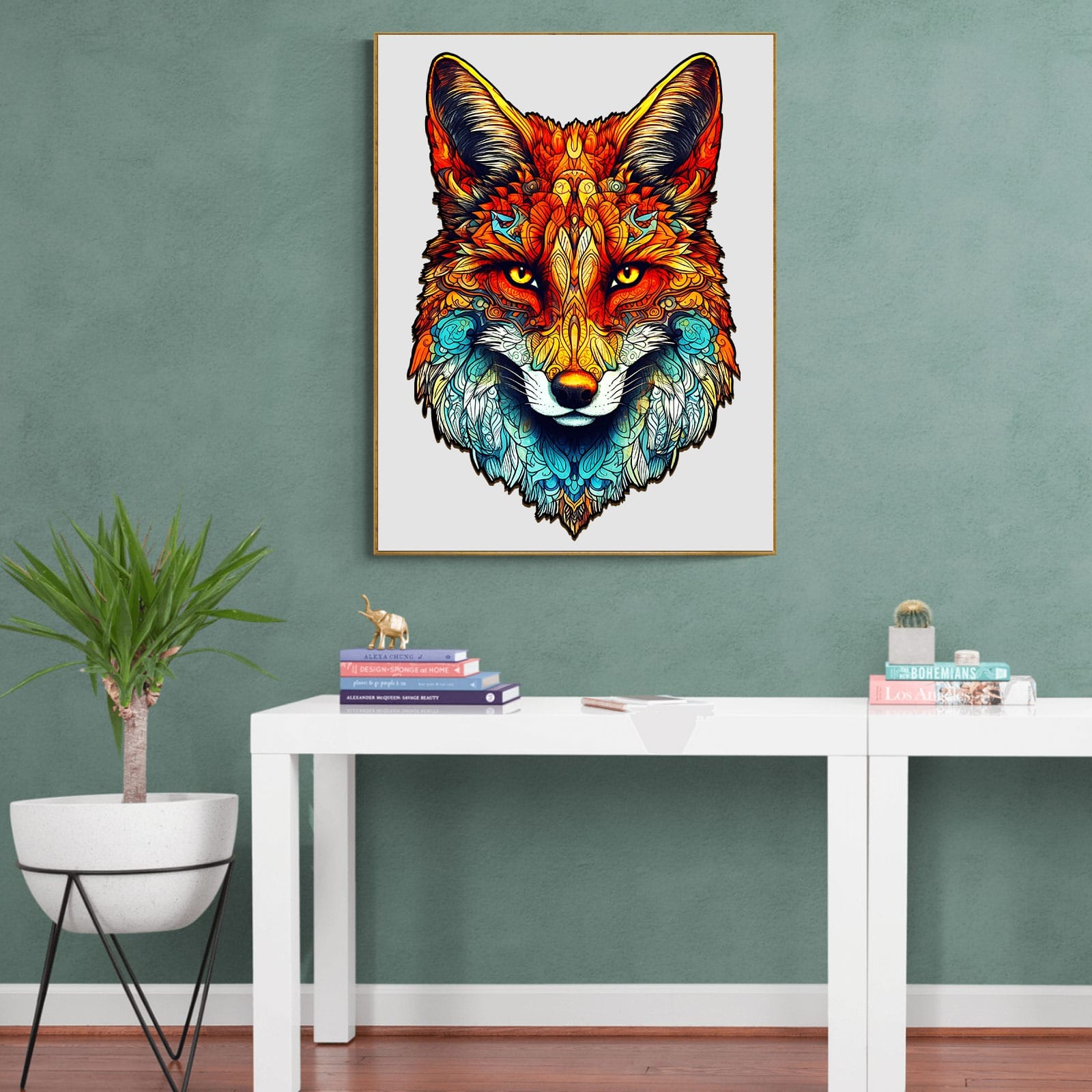 Wooden Jigsaw Puzzle-Uncontrolled Fox - Image 7
