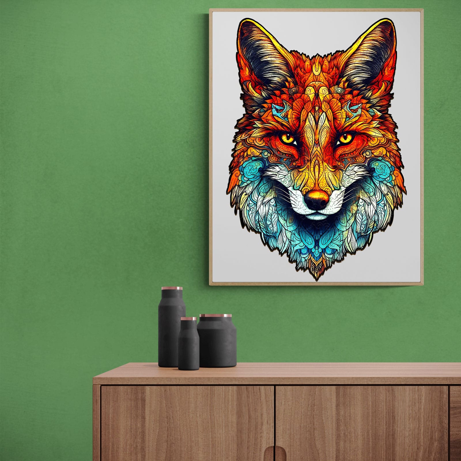 Wooden Jigsaw Puzzle-Uncontrolled Fox - Image 8