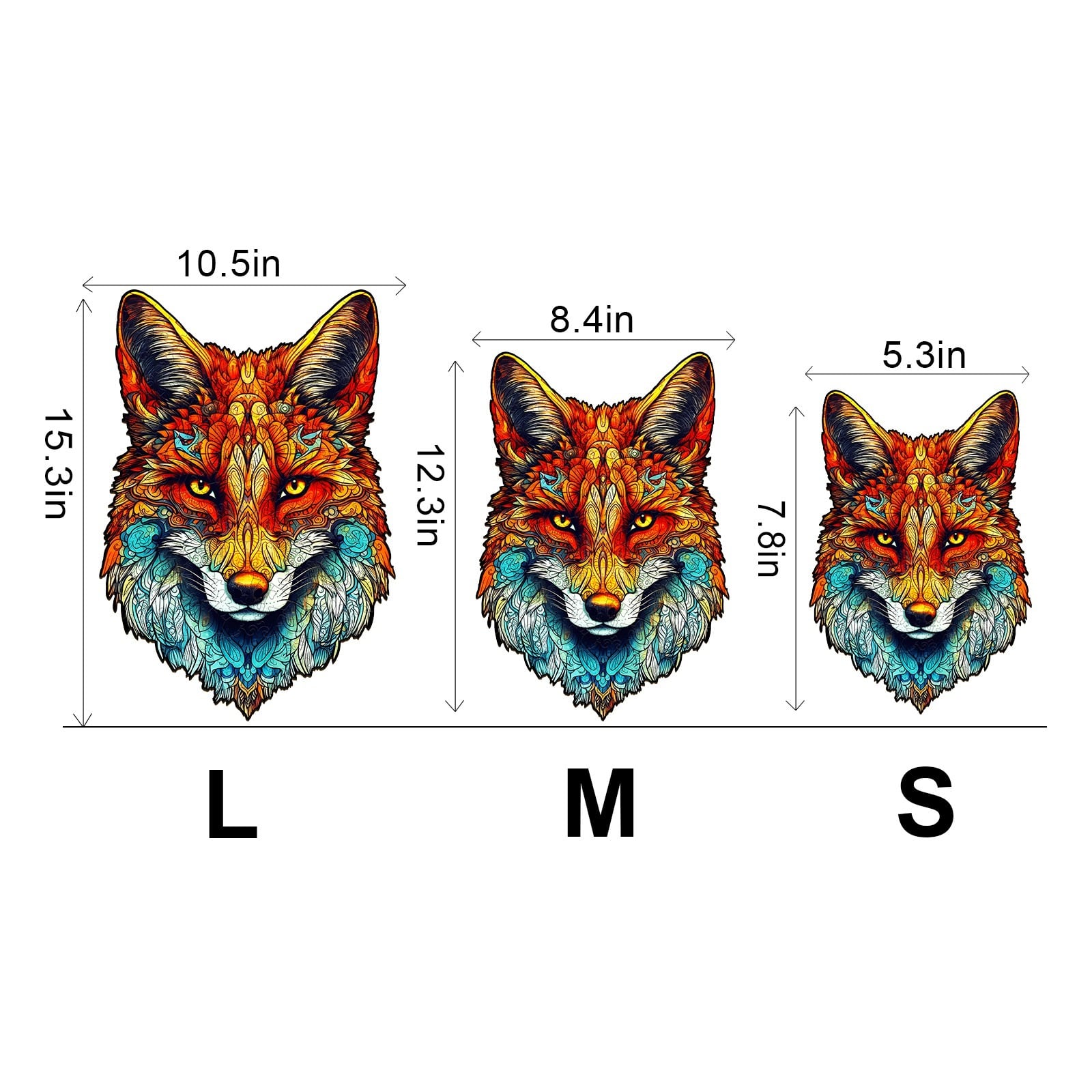 Wooden Jigsaw Puzzle-Uncontrolled Fox - Image 3