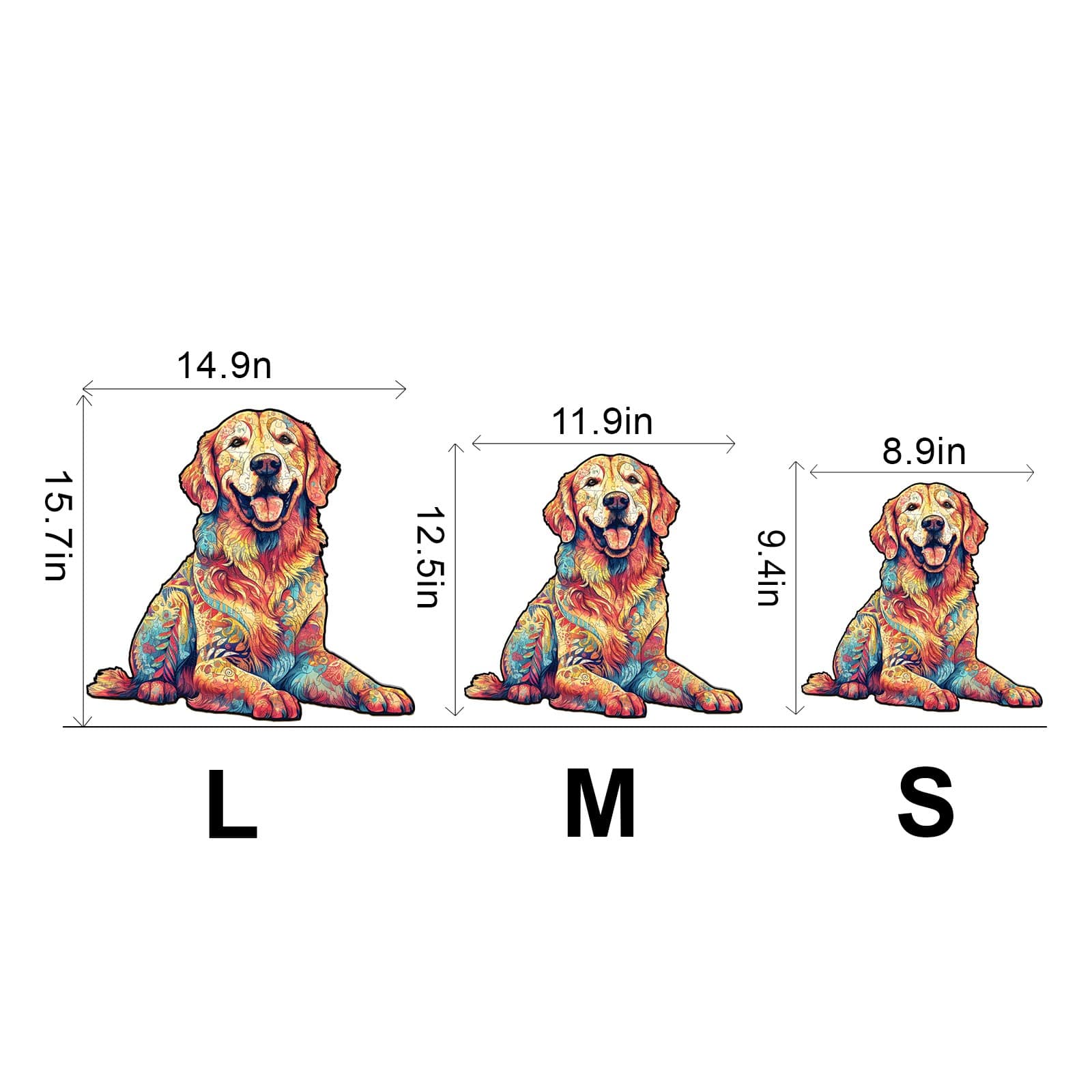 Wooden Jigsaw Puzzle-Loyal Golden Retriever - Image 3