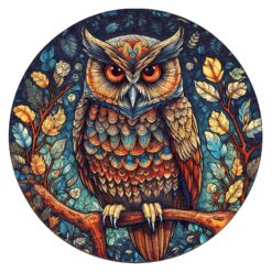 Wooden Jigsaw Puzzle-Mystic Owl