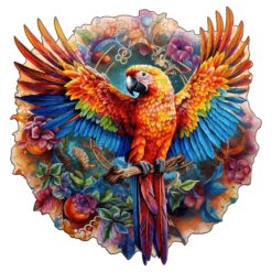 Wooden Jigsaw Puzzle-Naughty Parrot