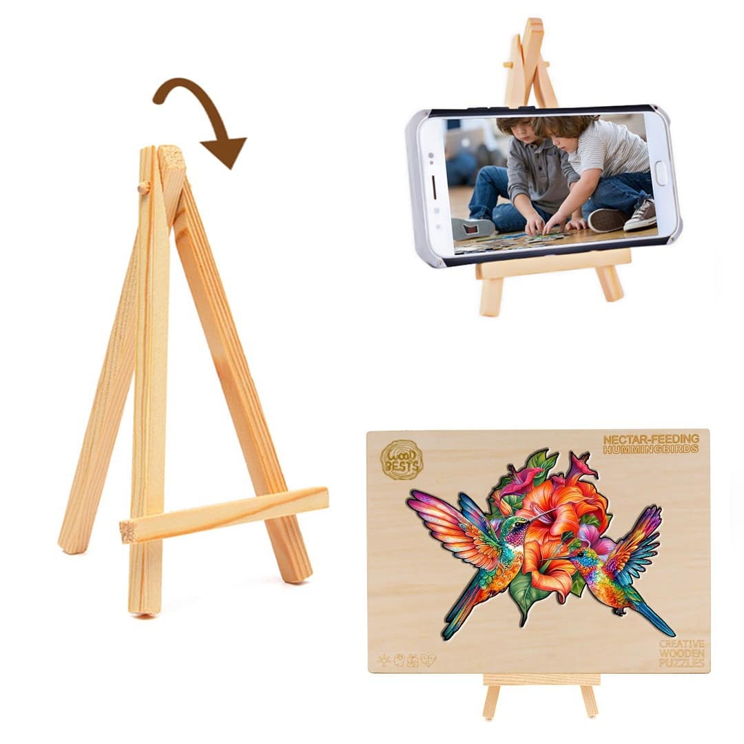 Wooden Jigsaw Puzzle-nectar-feeding hummingbirds - Image 6