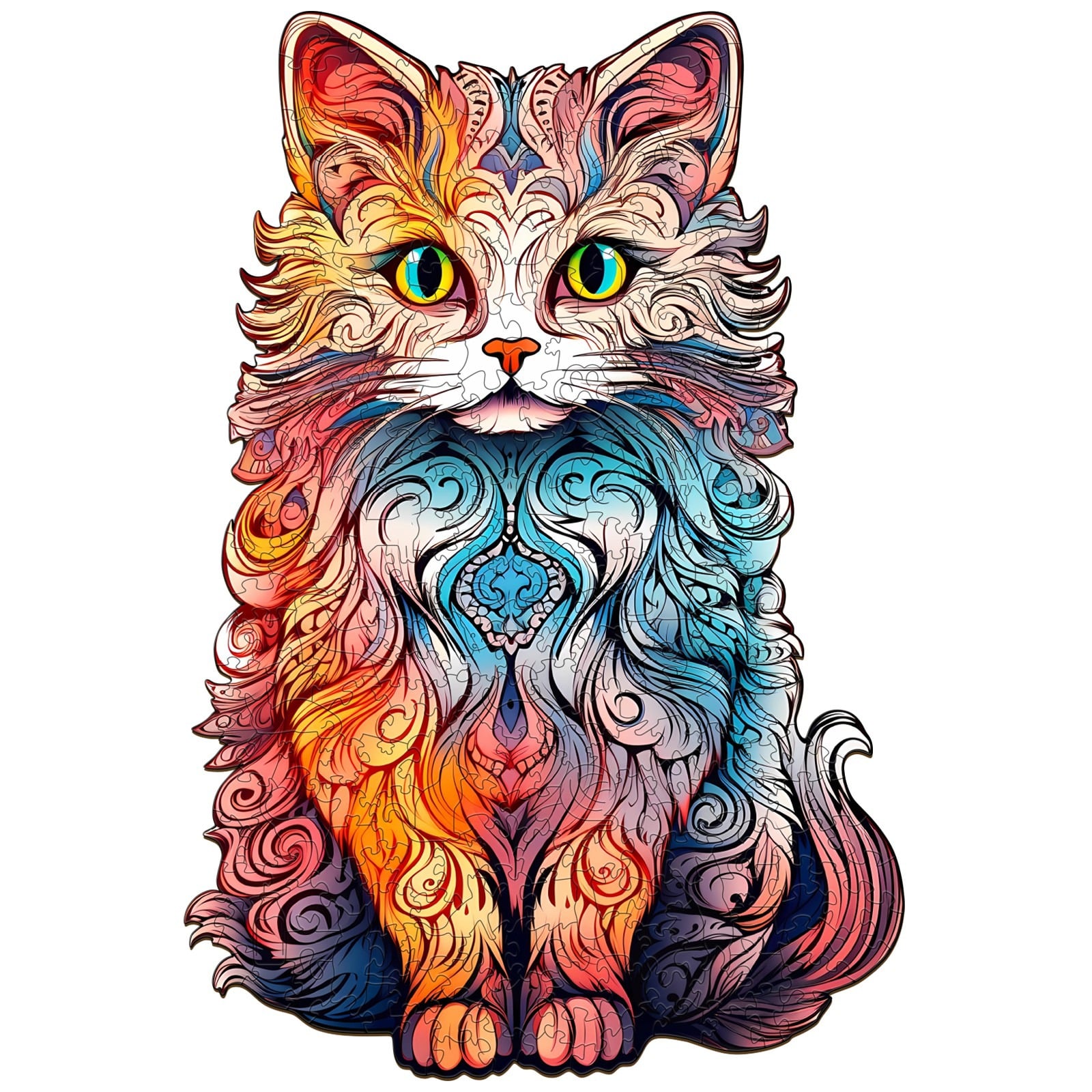 Wooden Jigsaw Puzzle-Persian Cat 2