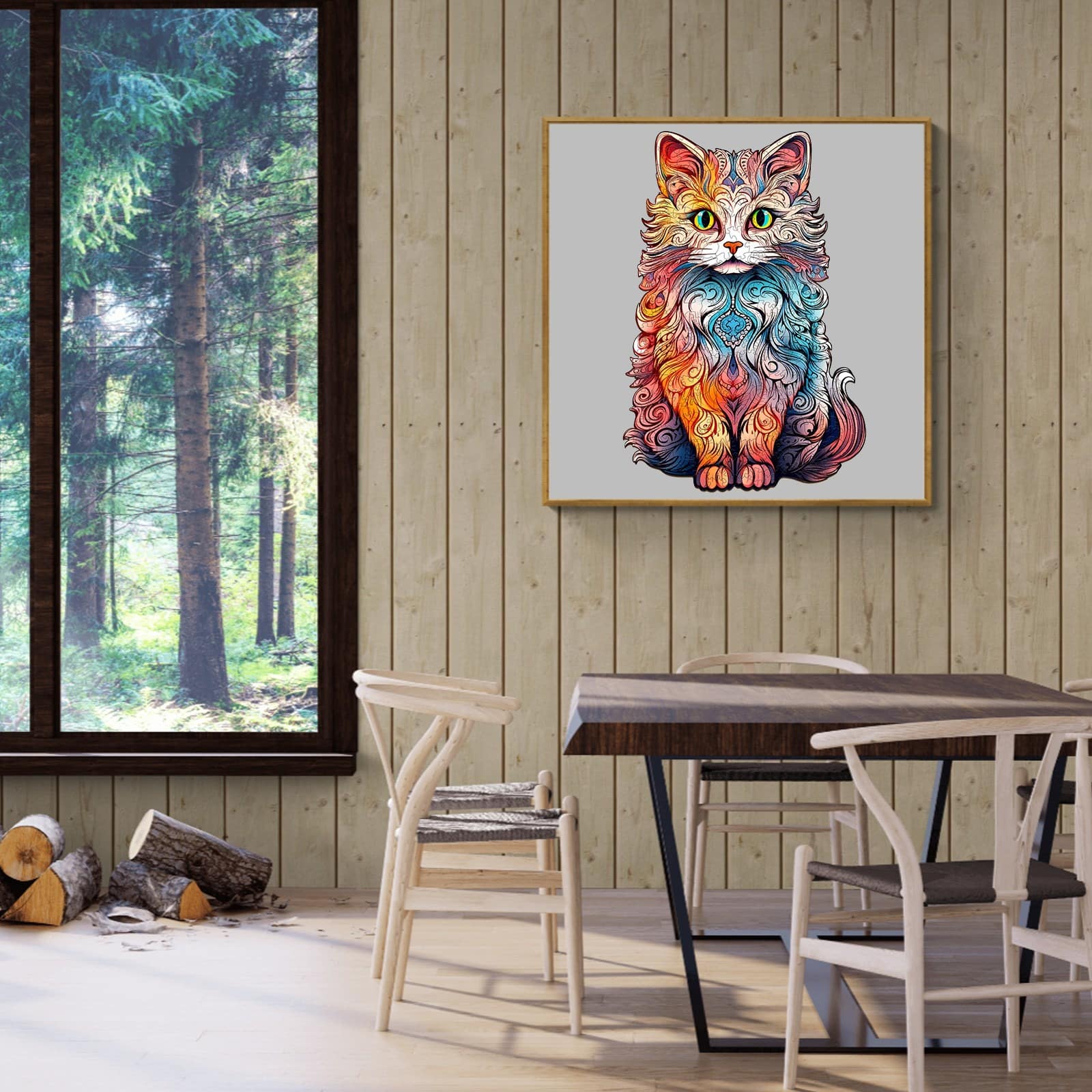 Wooden Jigsaw Puzzle-Persian Cat 2 - Image 8