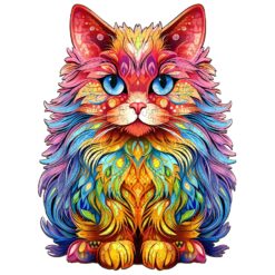 Wooden Jigsaw Puzzle-Persian Cat 3