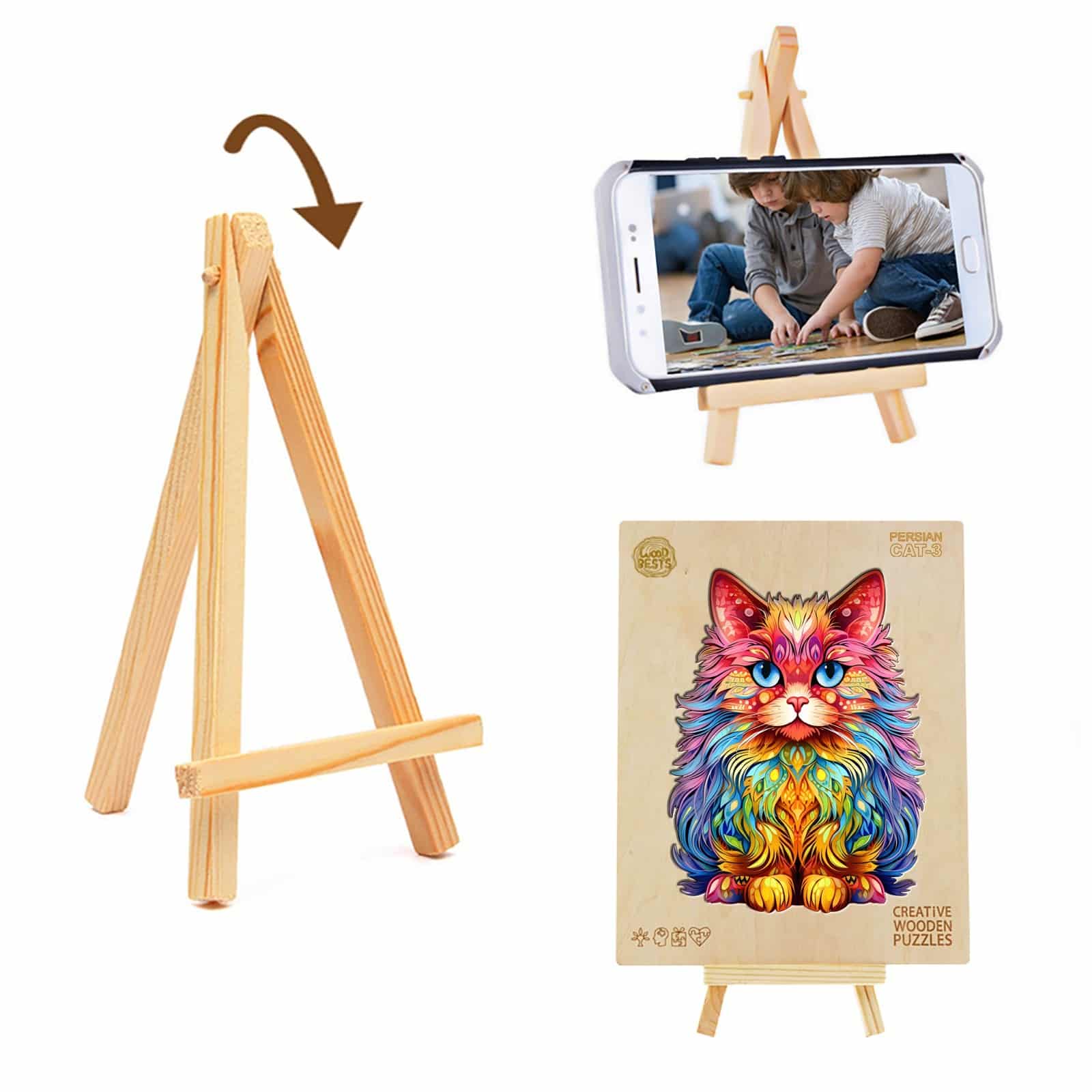 Wooden Jigsaw Puzzle-Persian Cat 3 - Image 6