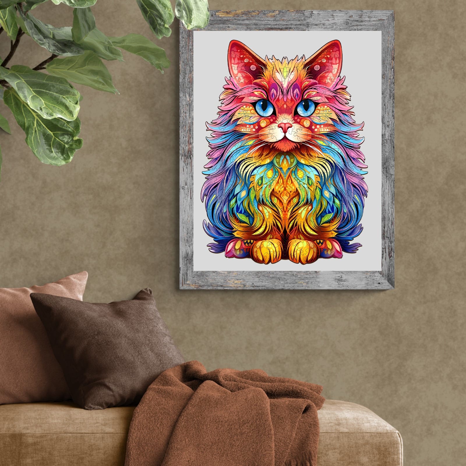 Wooden Jigsaw Puzzle-Persian Cat 3 - Image 8