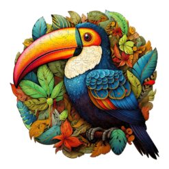 Wooden Jigsaw Puzzle-striking toucans