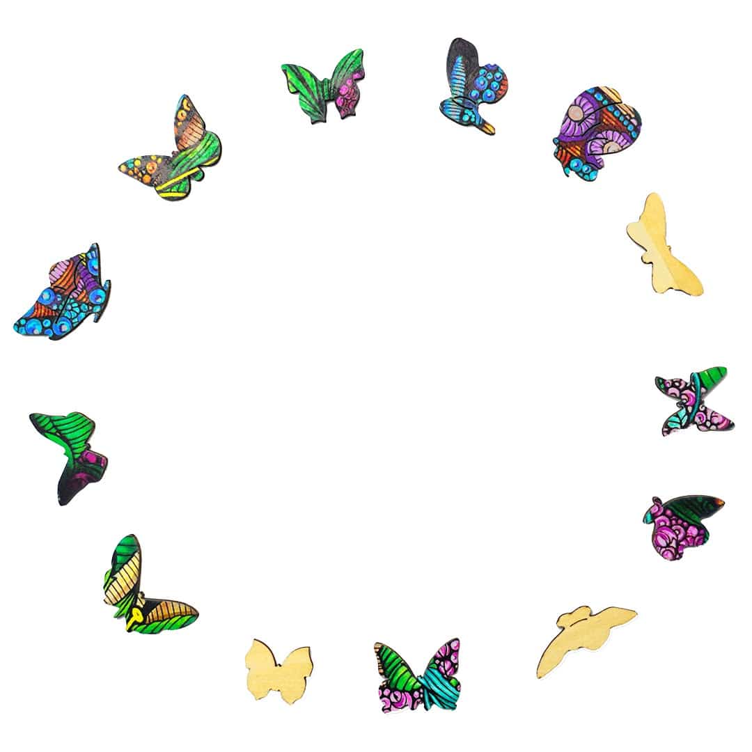 Wooden Jigsaw Puzzle-BEAUTIFUL BUTTERFLY - Image 3