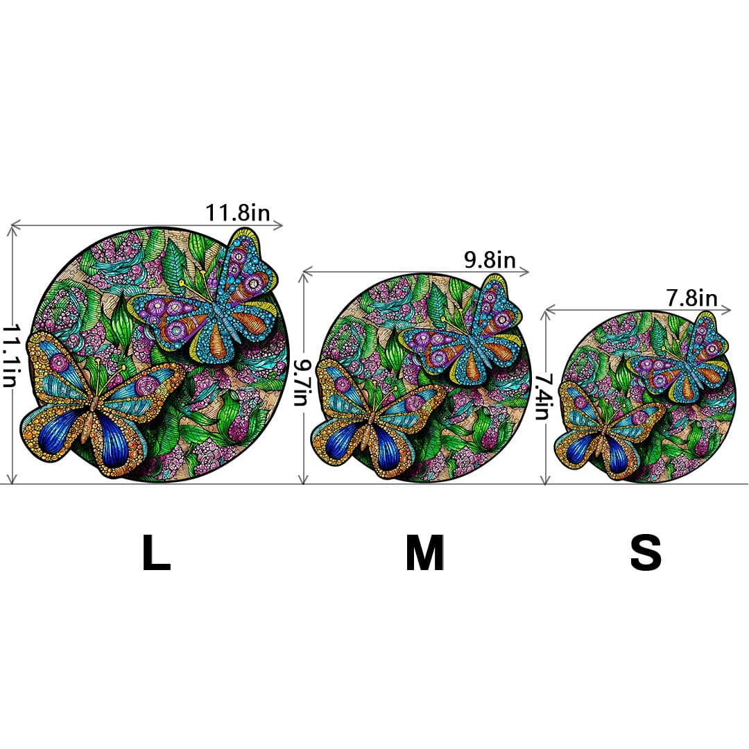 Wooden Jigsaw Puzzle-BEAUTIFUL BUTTERFLY - Image 4