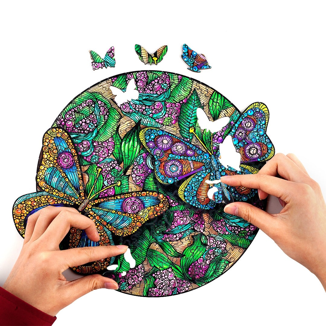 Wooden Jigsaw Puzzle-BEAUTIFUL BUTTERFLY - Image 8