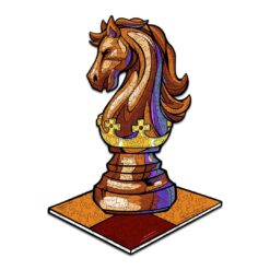 Wooden jigsaw puzzle-CHESS KNIGHT