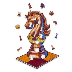 Alternative view of Wooden jigsaw puzzle-CHESS KNIGHT
