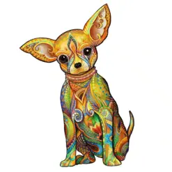 Wooden Jigsaw Puzzle-CHIHUAHUA