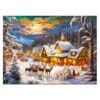 Wooden Jigsaw Puzzle-Christmas snow