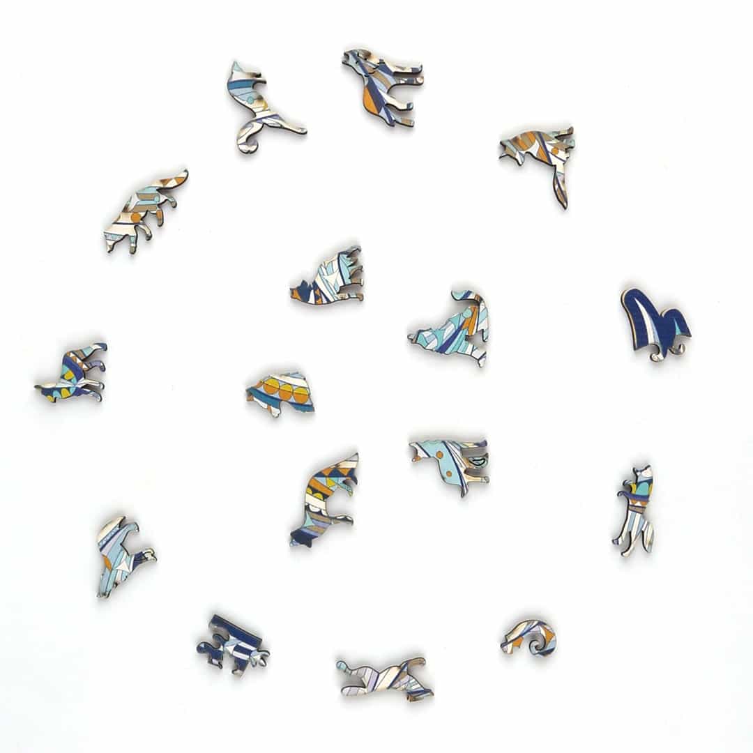 Wooden Jigsaw Puzzle-HOWLING WOLF - Image 5