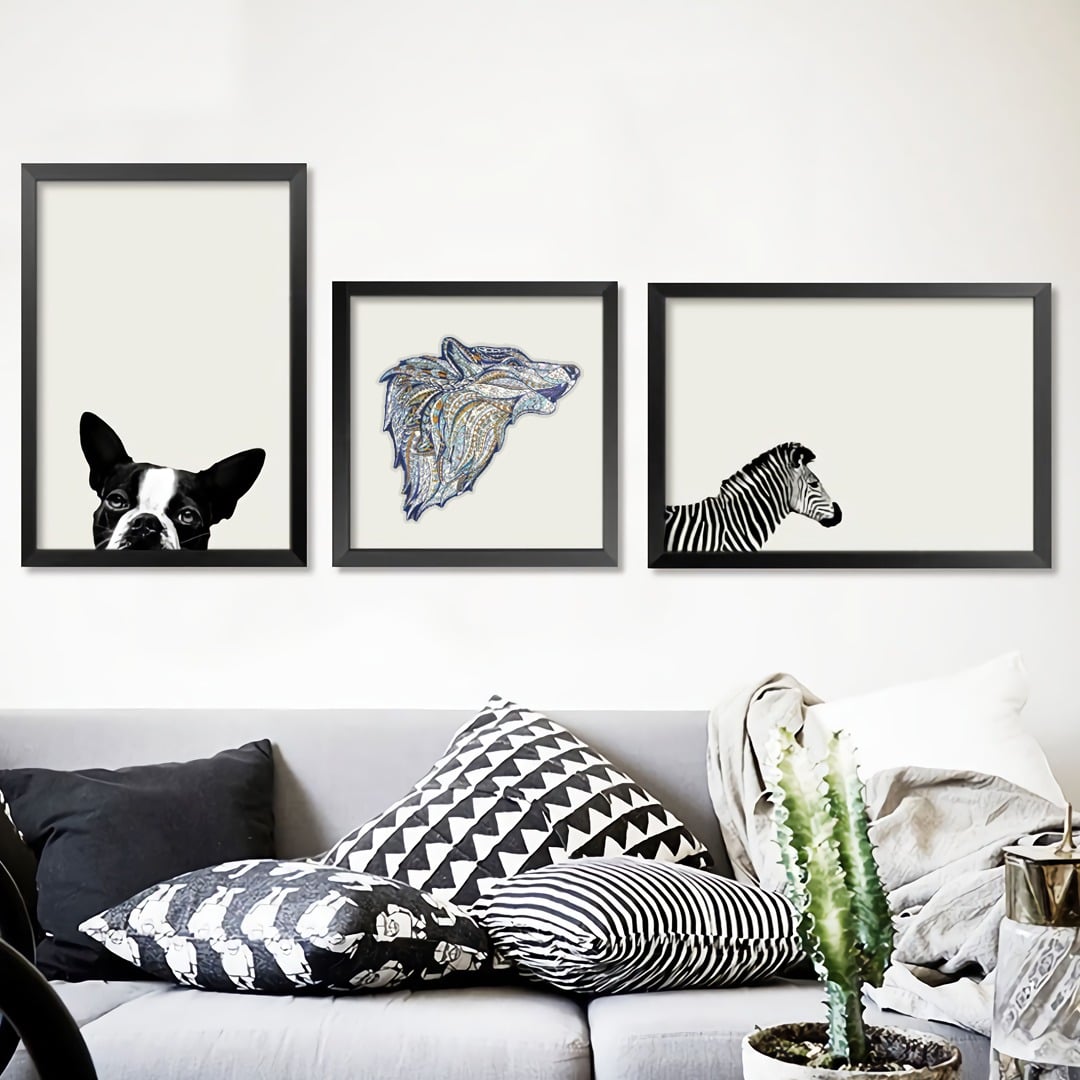 Wooden Jigsaw Puzzle-HOWLING WOLF - Image 9