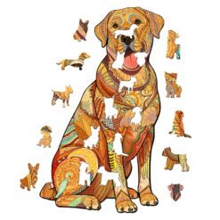 Alternative view of Wooden Jigsaw Puzzle-LABRADOR