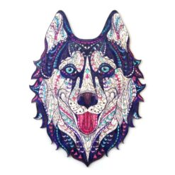 Wooden Jigsaw Puzzle-NAUGHTY HASKY