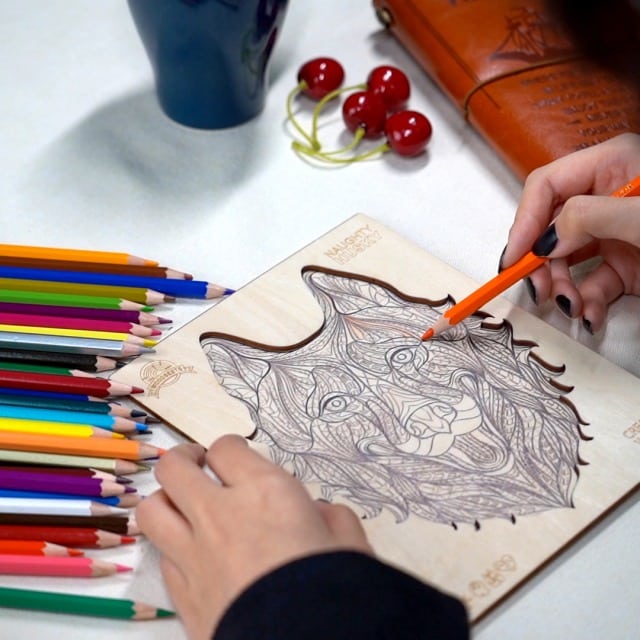 Wooden Jigsaw Puzzle-NAUGHTY HASKY - Image 7