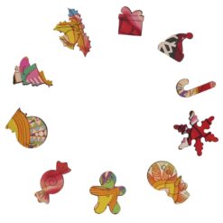 Alternative view of Wooden Jigsaw Puzzle - PULSATING CANDLE