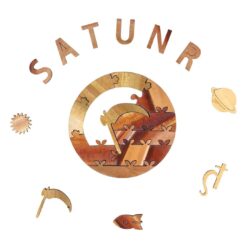 Alternative view of Wooden Jigsaw Puzzle-SATURN