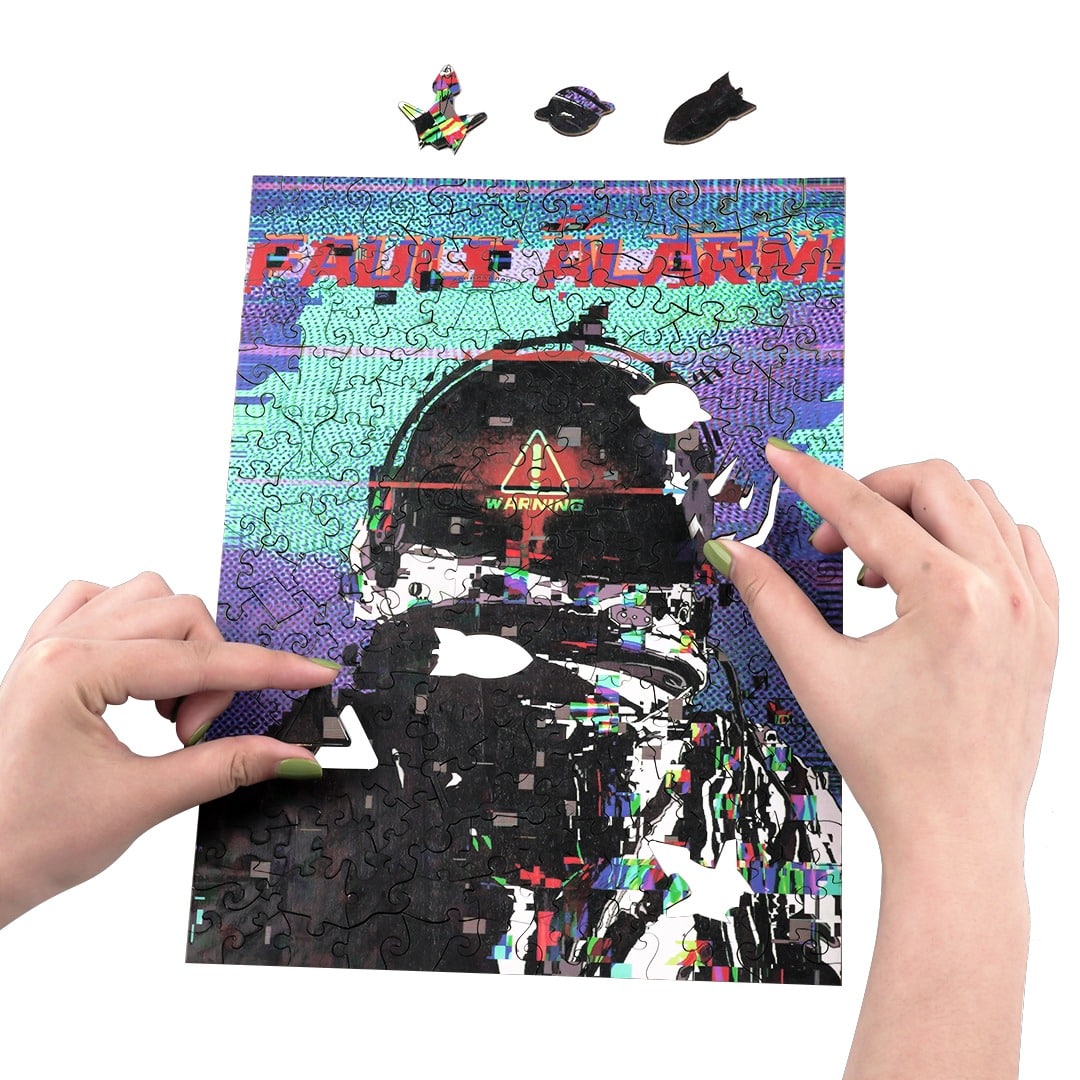 Wooden Jigsaw Puzzle-SPACE CRISIS - Image 9