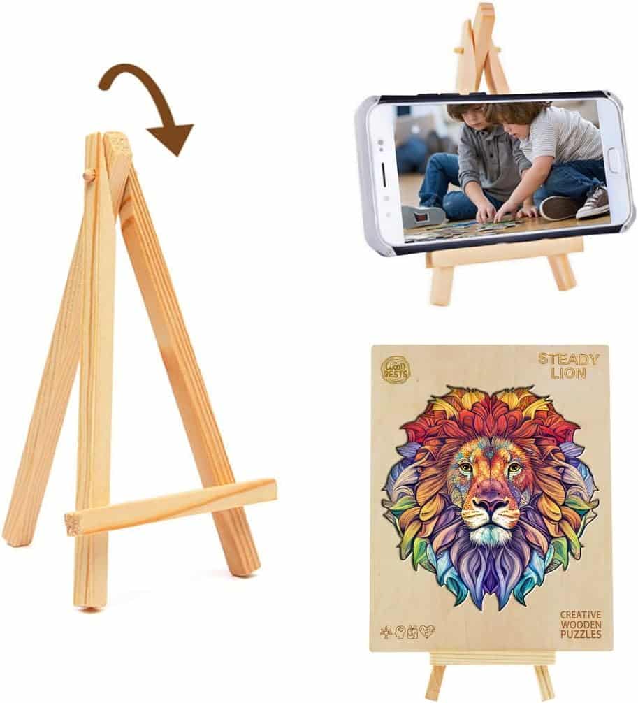 Wooden Jigsaw Puzzle-Steady Lion - Image 6