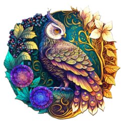 Wooden Jigsaw Puzzle-Yin Yang Owl 3