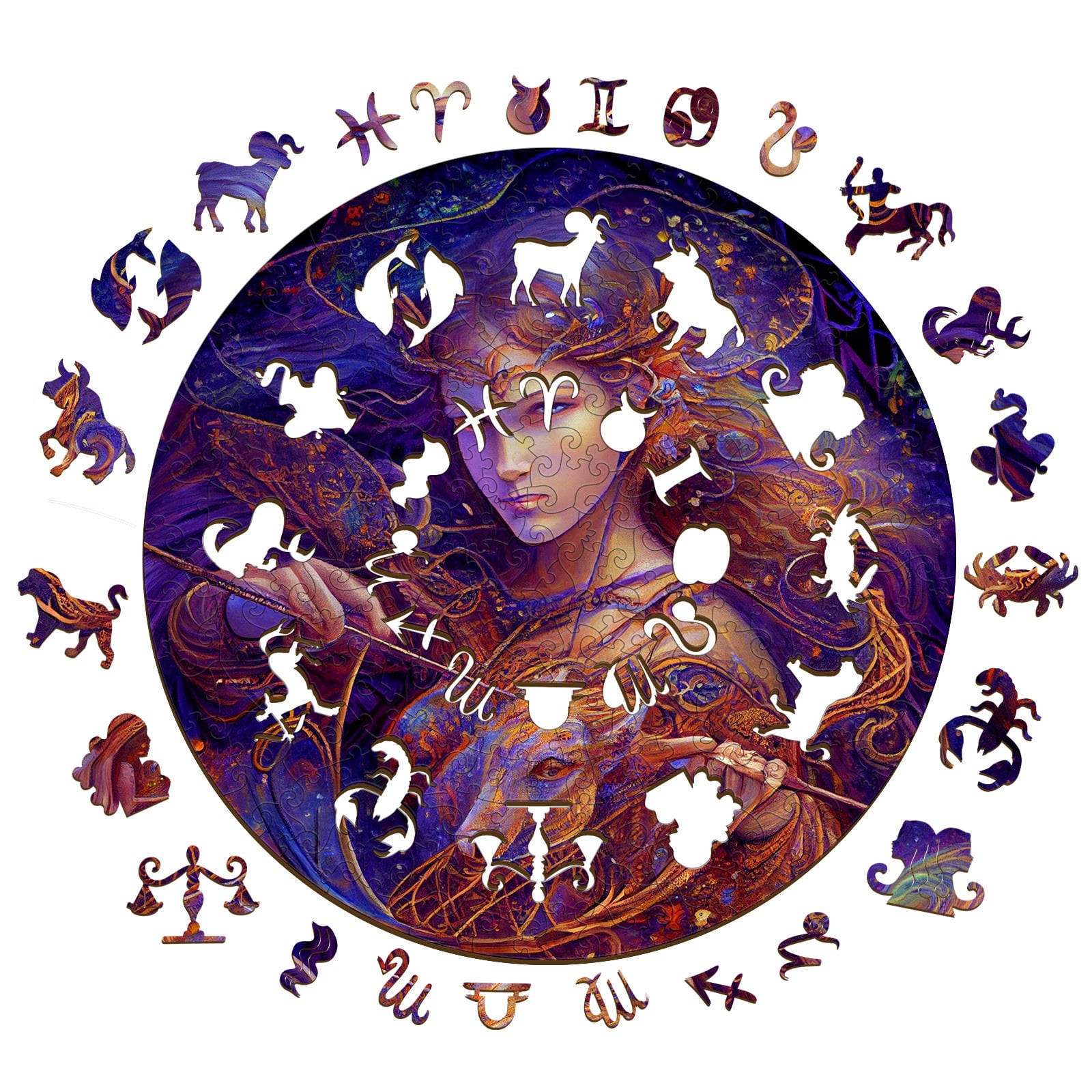 Zodiac Wooden Jigsaw Puzzle-Sagittarius - Image 2