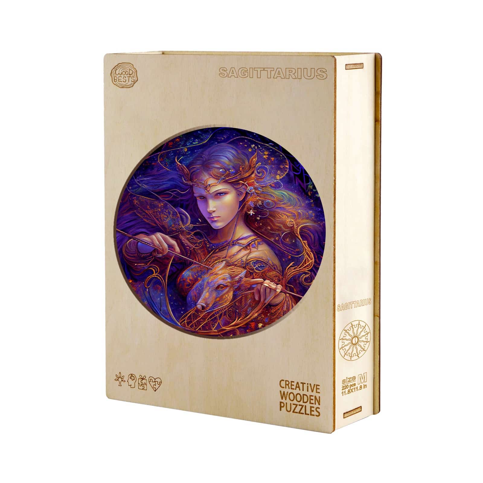 Zodiac Wooden Jigsaw Puzzle-Sagittarius - Image 4