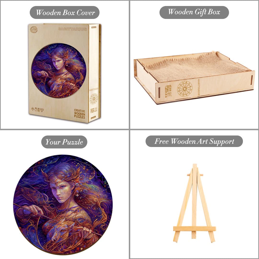 Zodiac Wooden Jigsaw Puzzle-Sagittarius - Image 5