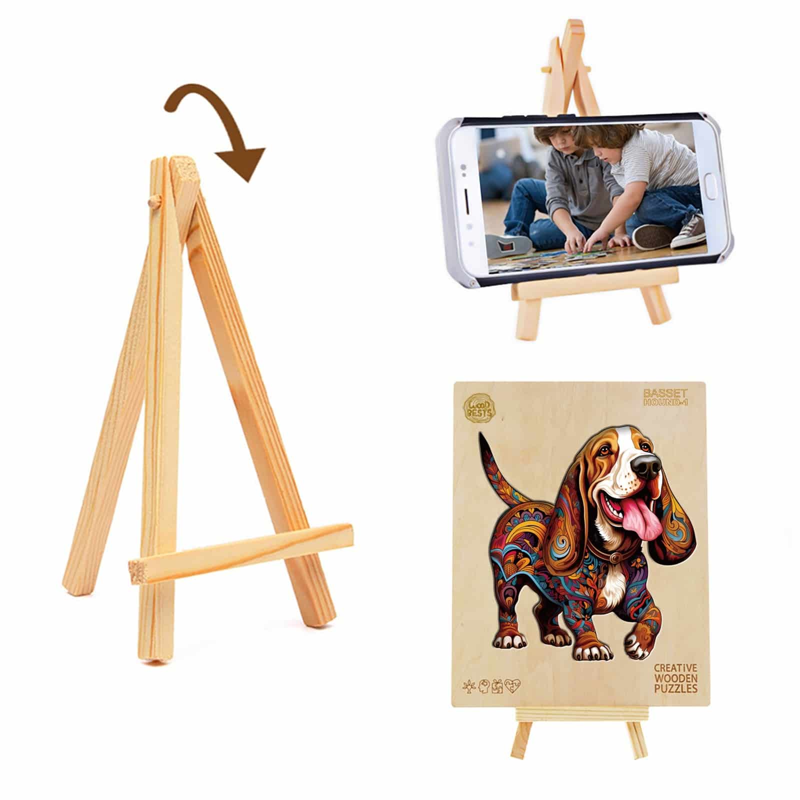 Wooden Jigsaw Puzzle- basset hound 1 - Image 8