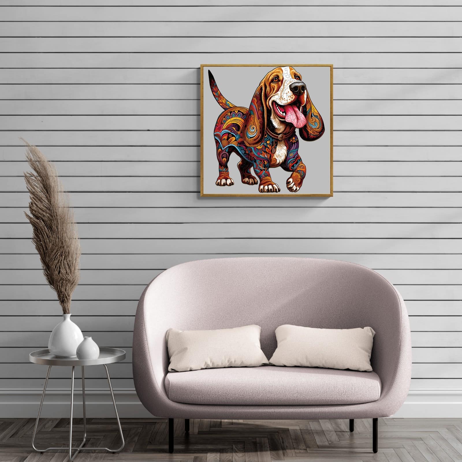 Wooden Jigsaw Puzzle- basset hound 1 - Image 4