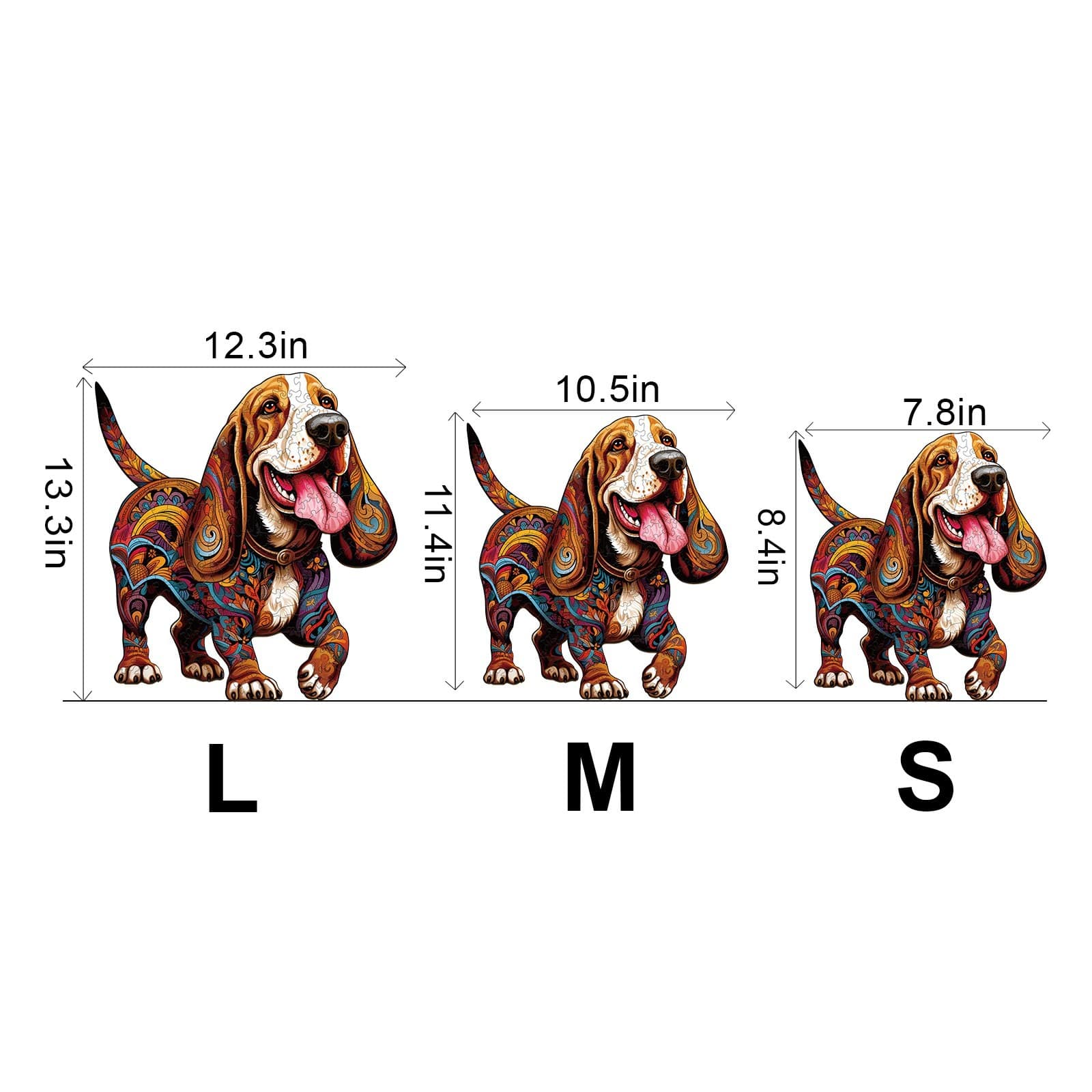 Wooden Jigsaw Puzzle- basset hound 1 - Image 3