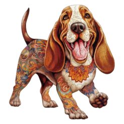 Wooden Jigsaw Puzzle- basset hound 2