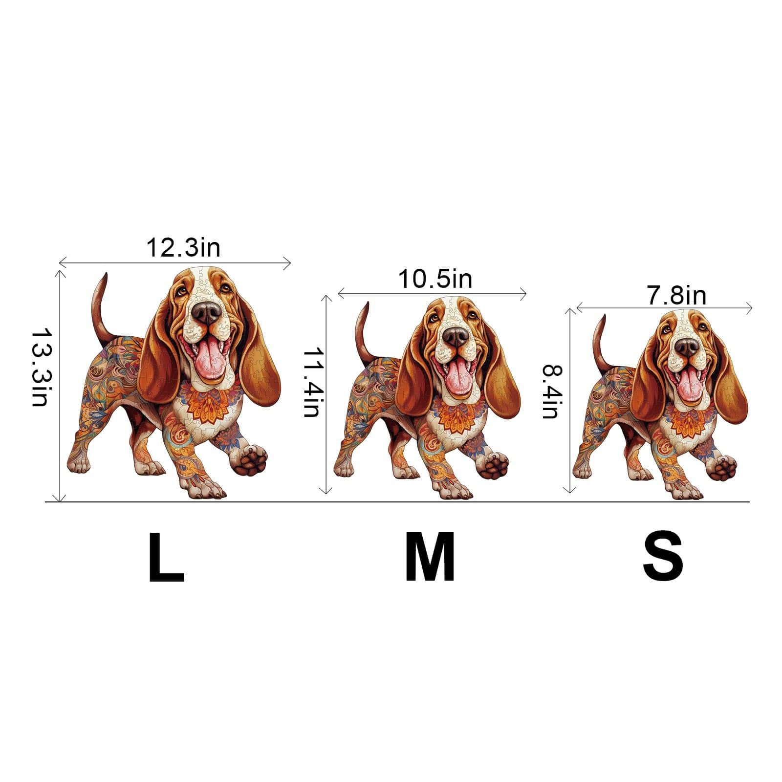 Wooden Jigsaw Puzzle- basset hound 2 - Image 3