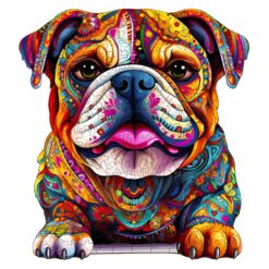Wooden Jigsaw Puzzle-Bulldog