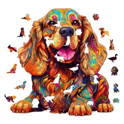 Alternative view of Wooden Jigsaw Puzzle- Cocker Spaniel