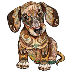 Wooden Jigsaw Puzzle-Dachshund