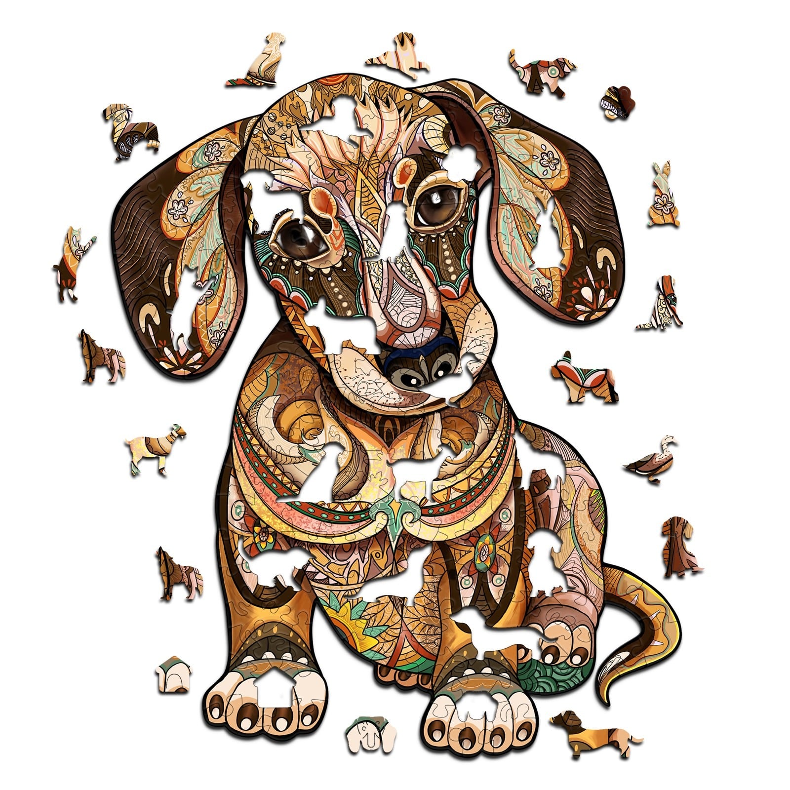 Wooden Jigsaw Puzzle-Dachshund - Image 2