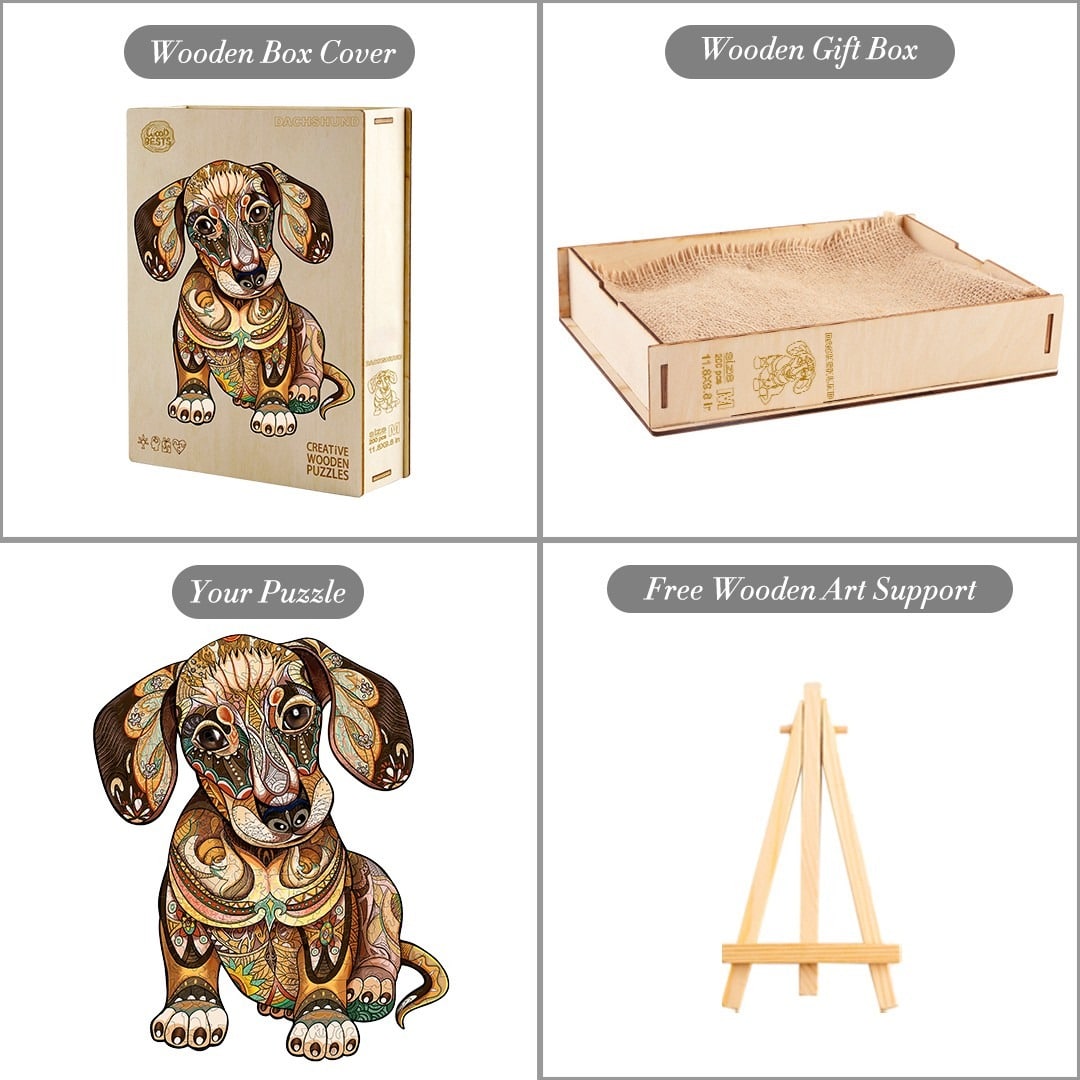 Wooden Jigsaw Puzzle-Dachshund - Image 4